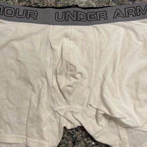 Under armor white boxer brief cotton